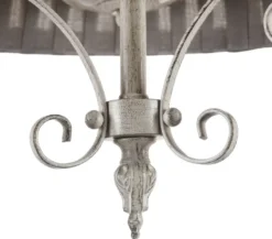 Casa Padrino Barock Kronleuchter im antiken Stil in Beige und Grau Ø 50 x H. 44 cm - Luxus Beleuchtung