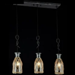 Casa Padrino Barock Kronleuchter Schwarz 62 x H 127 cm - Antik Stil Deckenleuchte Hängelampe aus Metall