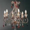 Casa Padrino Barock Kronleuchter Ø 65 x H. 65 cm 6-flammig - Handgefertigte Leuchte aus Italien - Barock Leuchten