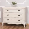 Casa Padrino Barock Landhausstil Kommode mit 3 Schubladen Antik Hellgrau 110 cm
