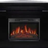 Casa Padrino Barock LED Elektro Eckkamin Schwarz 110 x 70 x H. 90,6 cm