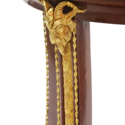 Casa Padrino Barock Luxus Beistelltisch Mahagoni / Gold H 78 x 44 cm - Beistell Tisch Möbel Louis XIV