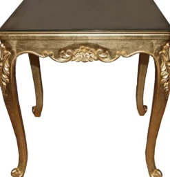 Casa Padrino Barock Luxus Esstisch Gold 200 cm x 100 cm- Esszimmer Tisch - Made in Italy