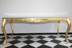 Casa Padrino Barock Luxus Esstisch Gold 200 cm x 100 cm - Esszimmer Tisch - Luxury Collection