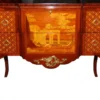 Casa Padrino Barock Luxus Kommode Braun/Gold aus massivem Eichenholz B 108 cm, H 88,5 cm, T 58 cm