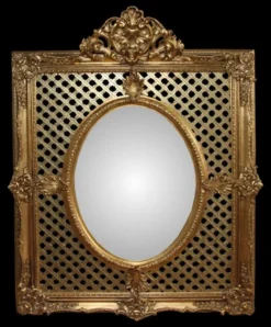 Casa Padrino Barock Luxus Wandspiegel Gold 101 x 141 cm - Handgefertigtes Prunkstück im Antik Stil