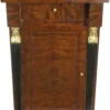 Casa Padrino Barock Mahagoni Säule mit Tür und Schublade Braun / Schwarz / Gold 60 x 45 x H. 80 cm - Barock Möbel