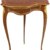 Casa Padrino Barock Mahagoni Beistelltisch Braun / Gold 56 x 40 x H. 75 cm - Barock Wohnzimmermöbel
