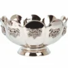 Casa Padrino Barock Messing Weinkühler Silber Ø 41 cm - Barock Champagnerkühler