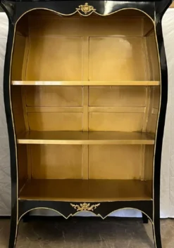 Casa Padrino Barock Regalschrank Schwarz / Gold - Barock Möbel