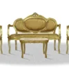 Casa Padrino Barock Salon Set Gold - Luxus Kollektion
