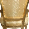 Casa Padrino Barock Salon Stuhl Gold Muster / Gold Mod1 - Antik Look