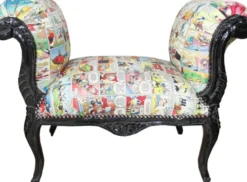 Casa Padrino Barock Schemel Hocker Comic Design Mod2 - Limited Edition