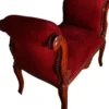 Casa Padrino Barock Schemel Hocker Bordeaux / Braun - Sitzbank