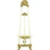 Casa Padrino Barock Schild Ständer in Creme/Gold - Hotel, Cafe, Restaurant, Ladeneinrichtung, Shop Einrichtung