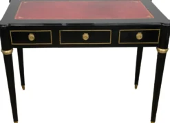 Casa Padrino Barock Schreibtisch Schwarz / Gold / Bordeaux Sekretär Luxus Möbel