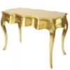 Casa Padrino Barock Schreibtisch Sekretär Konsole Gold 120 x 60 x H 80 cm - Luxus Möbel