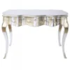 Casa Padrino Barock Schreibtisch Sekretär Konsole Silber 120 x 60 x H 80 cm