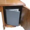 Casa Padrino Barock Schreibtisch Braun / Messingfarben 120 x 60 x H. 80 cm - Handgefertigter Massivholz Bürotisch - Büro Möbel im Barockstil