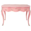 Casa Padrino Barock Schreibtisch Sekretär Konsole in Rose 120 x 60 x H80 cm - Luxus Möbel