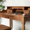 Casa Padrino Barock Sekretär mit 3 Schubladen aus edlem Sheeshamholz - Massivholz Schreibtisch Konsole - 115 x 57 x H 98 cm