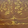 Casa Padrino Barock Sekretär Mahagoni Intarsien / Gold 120 cm - Handgefertigter Antik Stil Scheibtisch - Barock Büro Möbel