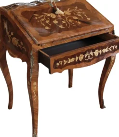 Casa Padrino Barock Sekretär Mahagony Braun B 70 x H 88 x T 53 cm- Sekretär Antik Stil