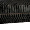 Casa Padrino Barock Sitzbank Truhe im Antik Stil, Schwarz / Silber mit Bling Bling Steinen, 120 x 55 x 58 cm