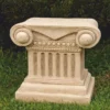 Casa Padrino Barock Sockel Beige H. 23 cm - Barock Garten Deko Accessoires