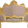 Casa Padrino Barock Sofa Braun / Antik Gold - Prunkvolles Wohnzimmer Sofa im Barockstil - Wohnzimmer Möbel im Barockstil - Barock Möbel - Barock Einrichtung