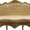 Casa Padrino Barock Sofa Master Gold Muster / Gold, Breite 210 cm - Luxuriöse Couch im Antik Stil