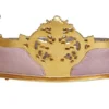 Casa Padrino Barock Sofa Rosa / Mehrfarbig / Gold - Prunkvolles Wohnzimmer Sofa im Barockstil - Wohnzimmer Möbel im Barockstil - Barock Möbel - Barock Einrichtung