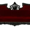 Casa Padrino Barock Sofa Vampire Bordeauxrot / Schwarz - Luxuriöse Lounge Couch 200 x 75 x 82 cm