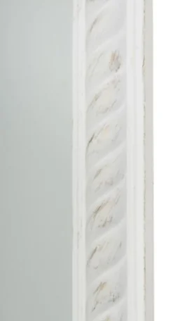 Casa Padrino Barock Spiegel Antik Weiß / Gold 62 x H. 82 cm - Barock Wandspiegel
