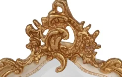 Casa Padrino Barock Spiegel Antik Stil Creme / Gold 115 x 48 cm - Möbel Wandspiegel