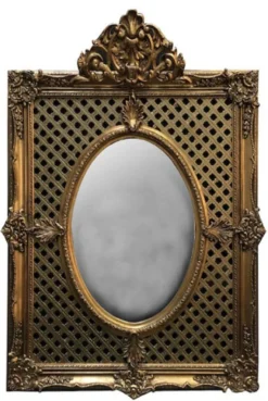 Casa Padrino Barock Spiegel Antik Gold - Wandspiegel Antikstil 80 x 60 cm - Barock Einrichtung
