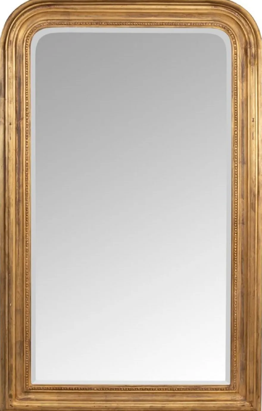 Casa Padrino Barock Spiegel Antik Gold 100 x 5 x H. 161 cm - Eleganter Wandspiegel im Barockstil - Antik Stil Garderoben Spiegel - Wohnzimmer Spiegel - Barock Möbel