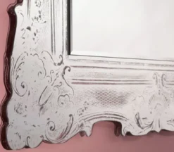 Casa Padrino Barock Spiegel Antik Weiß 106 x H. 125 cm - Edel & Prunkvoll