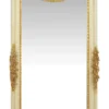 Casa Padrino Barock Spiegel Creme / Gold 55 x H. 175 cm - Massiv und Schwer - Antik Stil Wandspiegel