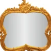 Casa Padrino Barock Spiegel Gold - Handgefertigter Massivholz Wandspiegel im Barockstil - Antik Stil Garderoben Spiegel - Wohnzimmer Spiegel - Goldene Barock Möbel