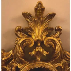 Casa Padrino Barock Spiegel Gold H. 64 cm - Barockstil Wandspiegel