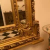 Casa Padrino Barock Spiegel Gold - Handgefertigter Antik Stil Wandspiegel mit dekorativen Engelsfiguren - Wohnzimmer Spiegel - Garderoben Spiegel - Prunkvolle Barock Möbel