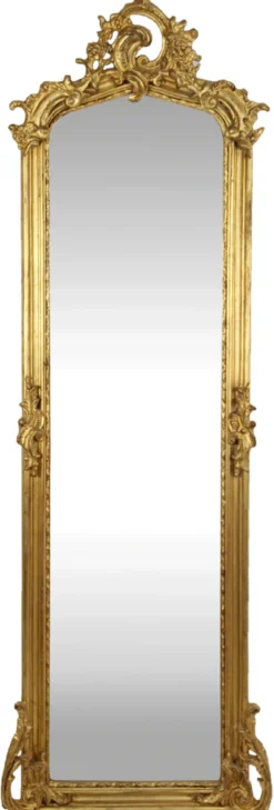 Casa Padrino Barock Spiegel Gold 55 x H. 175 cm - Antik Stil Wandspiegel - Barock Möbel