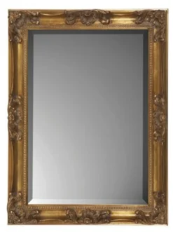 Casa Padrino Barock Spiegel Gold Rechteckiger Wandspiegel 62 x 82 cm