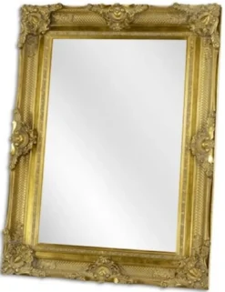 Casa Padrino Barock Spiegel Gold H. 116 cm - Barockstil Möbel