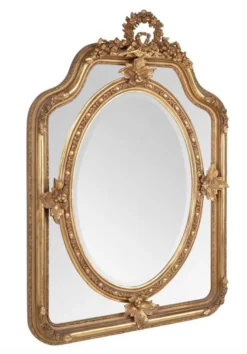 Casa Padrino Barock Spiegel Gold 90 x H 120 cm - Wandspiegel Antik Stil Wohnzimmermöbel
