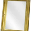 Casa Padrino Barock Spiegel Gold H. 112,5 cm - Barockstil Möbel