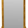 Casa Padrino Barock Spiegelkonsole - Garderobenkonsole Gold mit Marmorplatte und mit schönen Barock Verzierungen auf dem Spiegelglas Mod7 - Antik Look
