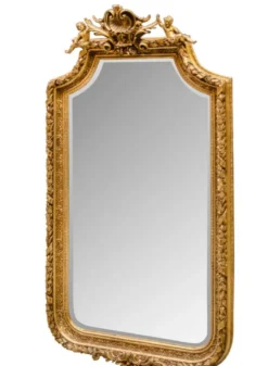 Casa Padrino Barock Spiegel mit goldenen Rahmen 100 x H. 175 cm - Antik Stil Möbel