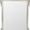 Casa Padrino Barock Spiegel Silber 75 x H. 110 cm - Wandspiegel im Barockstil - Antik Stil Garderoben Spiegel - Wohnzimmer Spiegel - Barock Möbel